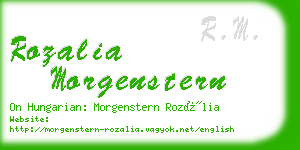 rozalia morgenstern business card